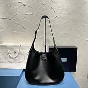 Prada Large Leather Shoulder Bag With Topstitching 03  40x30x9cm - 1