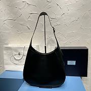 Prada Large Leather Shoulder Bag With Topstitching 03  40x30x9cm - 4