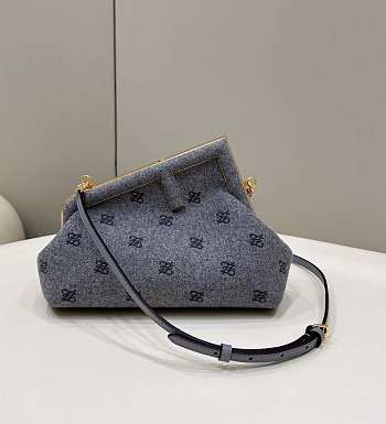 FENDI FIRST SMALL AND MEDIUM LEATHER BAG01  26x 18 x 9.5 cm 