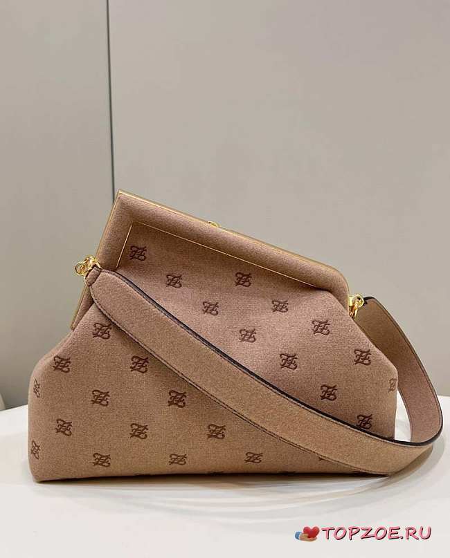 FENDI  FIRST SMALL AND MEDIUM LEATHER BAG02  32.5x 23.5 x 15 cm - 1