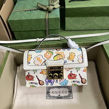 Padlock Gucci animal print mini bag 652683 18x10x5CM