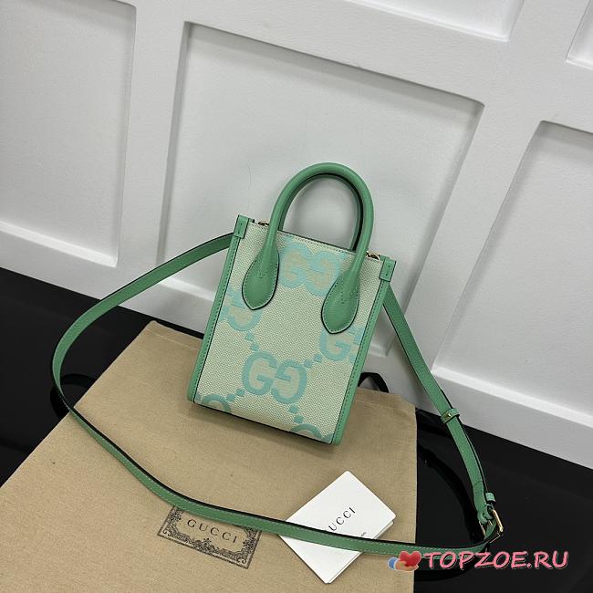 jumbo GG mini tote bag 671623 16x20x7cm - 1