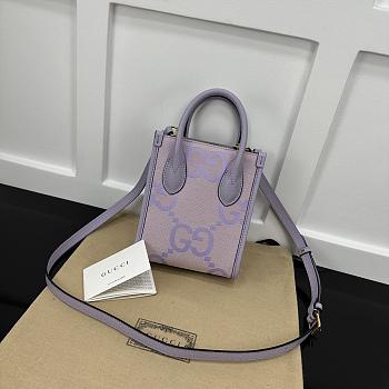  jumbo GG mini tote bag 671623 01 16x20x7cm