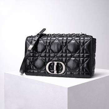DIOR 30 MONTAIGNE BAG BLACK 25.5x15.5x8cm