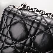 DIOR 30 MONTAIGNE BAG BLACK 25.5x15.5x8cm - 3