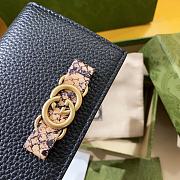 WALLET WITH INTERLOCKING G PYTHON BOW 11*8.5*3cm - 2