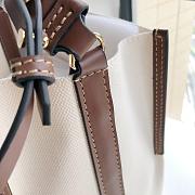 Burberry Small Logo Graphic Cotton Canvas Peggy Bucket Bag 21X16.5X25CM - 3