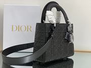 Dior Bag Black with Diamond Motif 20x16.5x8 - 6