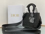 Dior Bag Black with Diamond Motif 20x16.5x8 - 5