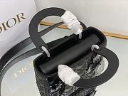 Dior Bag Black with Diamond Motif 20x16.5x8 - 3