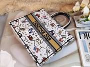 Dior Pixel Zodiac Canvas Tote White, Cotton 41.5X35X18CM - 6