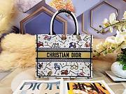 Dior Pixel Zodiac Canvas Tote White, Cotton01 36.5X28X16CM - 1