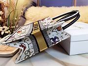 Dior Pixel Zodiac Canvas Tote White, Cotton01 36.5X28X16CM - 2