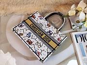 Dior Pixel Zodiac Canvas Tote White, Cotton01 36.5X28X16CM - 3