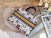 Dior Pixel Zodiac Canvas Tote White, Cotton01 36.5X28X16CM - 4