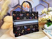 Dior Pixel Zodiac Canvas Tote black, Cotton01 41.5X35X18CM - 4