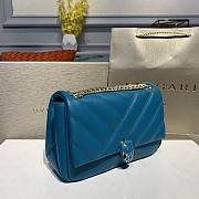 Bvlgari Serpenti Cabochon Deep Jade Calf Leather And Enamel Shoulder Bag 22.5*15*10Cm - 2
