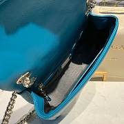 Bvlgari Serpenti Cabochon Deep Jade Calf Leather And Enamel Shoulder Bag 22.5*15*10Cm - 4