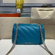 Bvlgari Serpenti Cabochon Deep Jade Calf Leather And Enamel Shoulder Bag 22.5*15*10Cm - 6