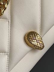 Bvlgari Serpenti Cabochon Deep Jade Calf Leather And Enamel Shoulder Bag02 27*18*11cm - 2