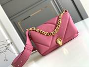 Bvlgari Serpenti Cabochon Deep Jade Calf Leather And Enamel Shoulder Bag03 22.5*15*10cm - 1