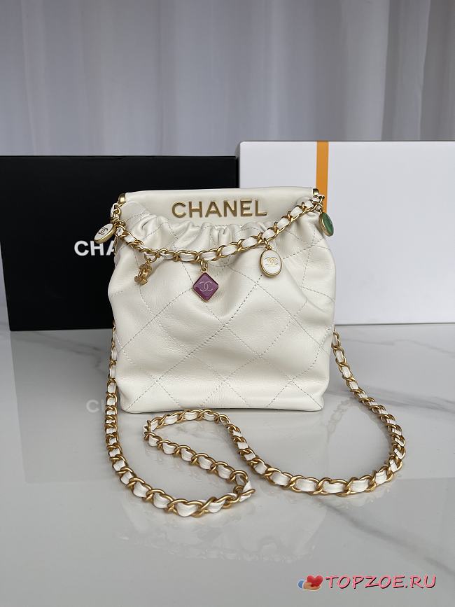 CHANEL 23p mini 22bag01 AS3793 17cmX16cmX7cm  - 1