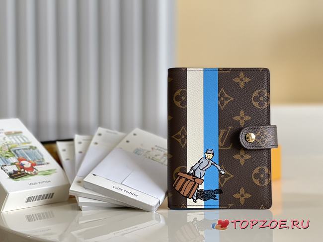 Louis Vuitton Agenda PM Ladies Notebook Cover R20020 Monogram Groom Ebene (Brown) 14.5cm x 10cm x 2cm  - 1