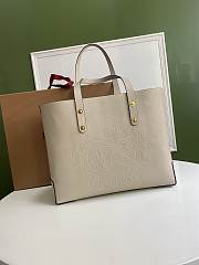 Embossed Letter Badge Handbags 35*29*12cm - 1