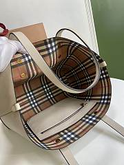 Embossed Letter Badge Handbags 35*29*12cm - 3