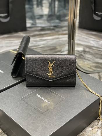 YSL Saint Laurent Uptown Cowhide 01 19*12*3cm