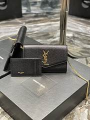 YSL Saint Laurent Uptown Cowhide 01 19*12*3cm - 3