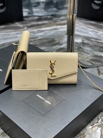 YSL Saint Laurent Uptown Cowhide 03 19*12*3cm
