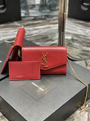 YSL Saint Laurent Uptown Cowhide  19*12*3cm - 1