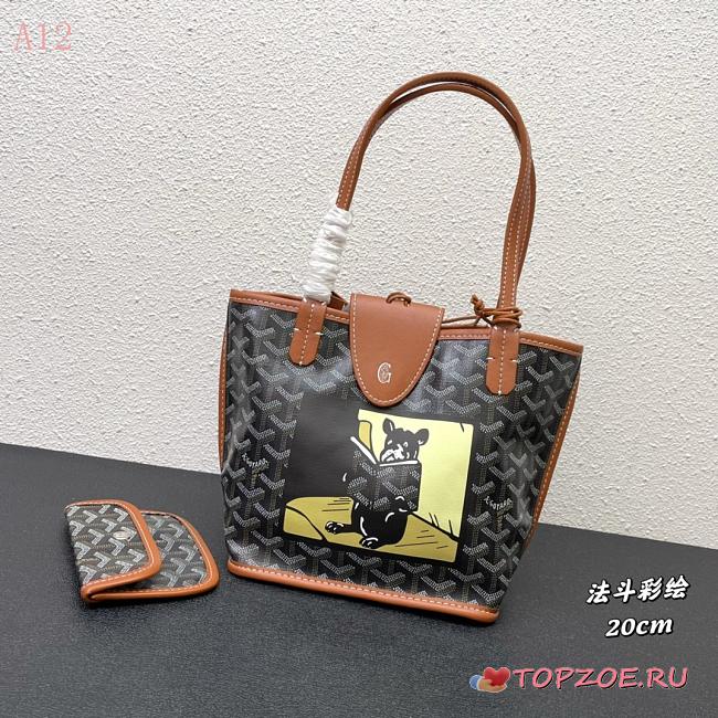 anjou mini tote goyard 01  20cm*19cm*8cm，pocket30cm - 1