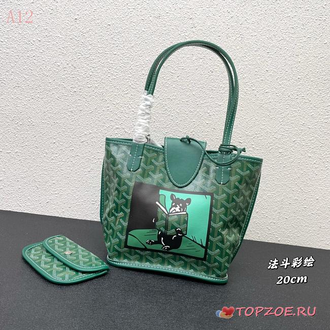anjou mini tote goyard 20cm*19cm*8cm，pocket:30cm - 1