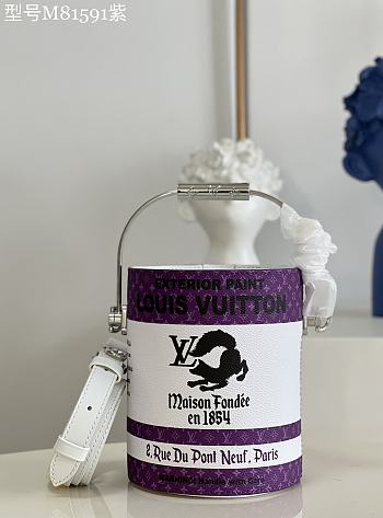LV M81591 LV Paint Can bag 13.5*17*7CM