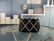 trendycc Lambskin Small Entwined Chain Flap Black 20*13*7cm - 6