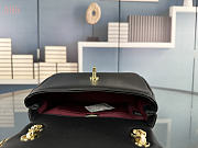 trendycc Lambskin Small Entwined Chain Flap Black 20*13*7cm - 5