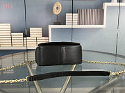 trendycc Lambskin Small Entwined Chain Flap Black 20*13*7cm - 3