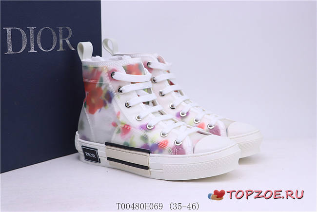 DIOR HIGH-TOP OBLIQUE CANVAS SNEAKERS03 - 1