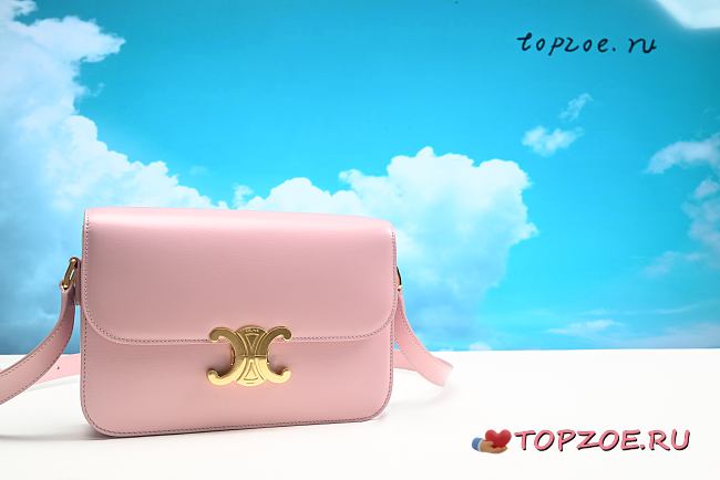 MEDIUM TRIOMPHE BAG NUDE  SIZE 22CM - 1
