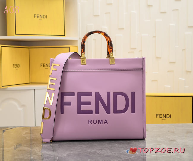fendi shine tote01 35x17x31cm - 1