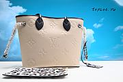 LV NEVERFUL MM CREAM M58525 SIZE 31 x  28 x 14 cm - 2