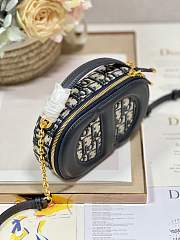 DIOR  SIGNATURE OVAL CAMERA BAG 18 x 11 x 6cm - 6