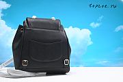 CHANEL GRAINED CALFSKIN GOLD-TONE METAL BACKPACK BLACK  W24 x H26 x D14cm - 6