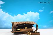 Vitello King Shiny Nappa Woven Peekaboo  27x21x11cm - 6
