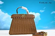 Vitello King Shiny Nappa Woven Peekaboo  27x21x11cm - 3