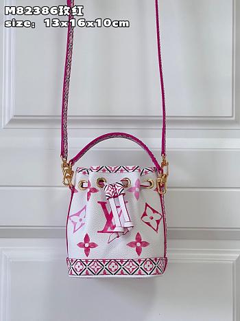 LV By The Pool Nano Noé bucket bag M82386 13x16x10cm