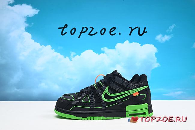 Nike OFF-WHITE x Air Rubber Dunk 'Green Strike' Black DK-CU6015-001 - 1