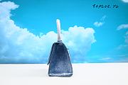 BALENCIAGA HOURGLASS SMALL TOP HANDLE BAG IN INDIGO 19*8*11CM - 5